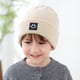 thumbnail image 3 of Gorro de punto para bebé, gorro de lana a juego, bonito gorro con estampado de emoticonos, gorro de otoño e invierno para niños, 3 of 6