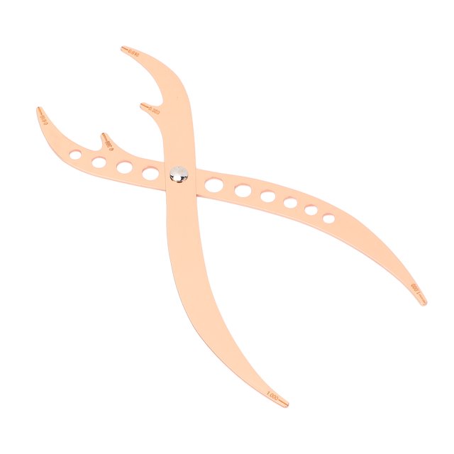 Eyebrow Ruler, Eyebrow Golden Ratio Ruler Measure Tool for Microblading Gold,Rose Gold,Black