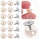 thumbnail image 3 of 50 Uds. Botones de perlas delicados botones de perlas DIY sin botones para coser ropa botones de perlas, 3 of 5