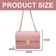 thumbnail image 2 of Bolso de hombro y cartera con doble cremallera de moda para citas, bolso cruzado de cuero PU para mujer, color rosa, 2 of 5