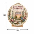 thumbnail image 3 of Cross Stitch Kit with Pre-Printed Fabric and Round Wooden Hoop, Complete Diy Set, Floral Bird Design, for Beginners and Adults, Craft Decoration, 3 of 5
