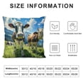 thumbnail image 6 of Acheng Pillow Cases Standard Size,Throw Pillow Cover,Blue Sky Mountain Cow,Suitable for All Season Pillow Case for Room Bedroom Sofa Chair Car,2 Pcs White, 6 of 6