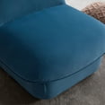 thumbnail image 6 of Velvet Swivel Accent Chair with 360-Degree Rotation, Soft Upholstered Pumpkin-Shaped Seat on Sturdy Metal Base for Living Room, Bedroom or Office, 6 of 9