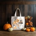 thumbnail image 3 of Canvas Tote Bag, Halloween Tote Bag, Trick or Treat Bags, Reusable Bag, Spooky Season, Hallowen Purse, 3 of 5