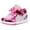 Fuchsia Multi, variant on NEWMALL Toddler Glitter Shoes Girls Flashing Cute Bowknot Sneakers (11 Little Kid,Pink Multi)