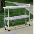 thumbnail image 2 of INTBUYING Hydroponic Grow Kit Growing System for Leafy Vegetables with Wheels 4 Pipes 2 Layers 36 Plant Sites, 2 of 4