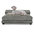thumbnail image 2 of Club Nine Pets Roma Orthopedic Pet Bed for Dogs, Large Steel, 2 of 3