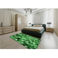 thumbnail image 5 of Ahgly Company Machine Washable Indoor Rectangle Transitional Deep Emerald Green Area Rugs, 6' x 9', 5 of 7