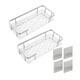 thumbnail image 5 of Estantes de ducha Soporte de almacenamiento montado en la pared Estante de especias de cocina autoadhesivo Estante de champú de ducha montado en de doble capa BLESIY estante de baño, 5 of 8