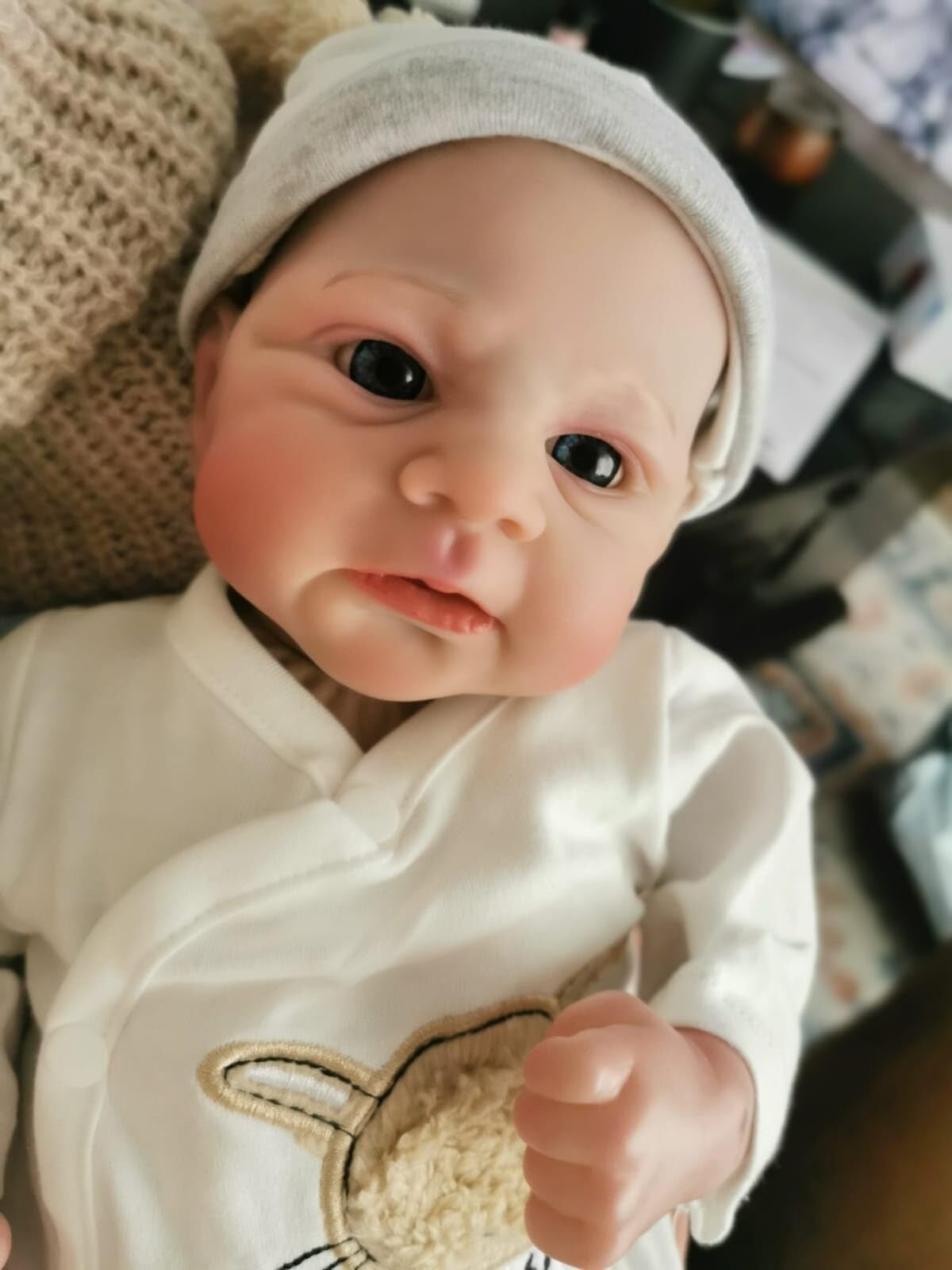 Adorable Reborn Baby Dolls - Lovely 17" Cute Vinyl Body Realistic Baby Doll Real Life Toddler Baby Dolls with Complete Accessories