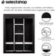 thumbnail image 3 of Closet Organizador Armable De Tela Y Tubo Armario De Ropa Minimalista 170 x 130 x 45 Ropero Organizador para Dormitorio Soporta hasta 33 LB (Negro), 3 of 5