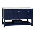 thumbnail image 4 of Lakeshore 60" Single Bathroom Vanity with Royal Blue Cabinet and Engineered Carrara Top, 4 of 6
