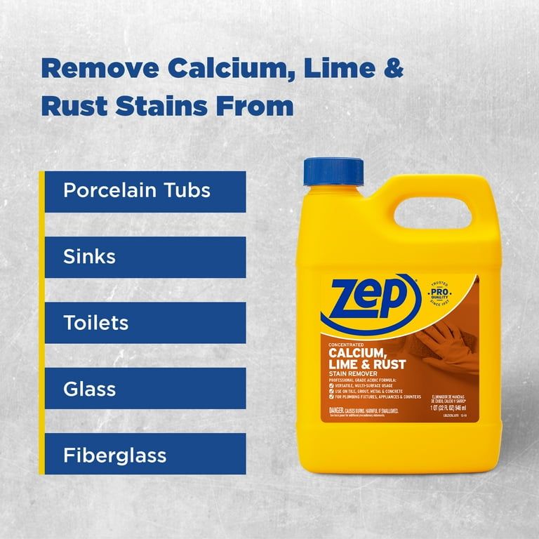 Zep, Calcium Lime Rust Remover, ZUCAL32, 32 oz case of 12