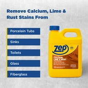 Zep Concentrated Calcium, Lime And Rust Remover - 32 oz (Case of 12) ZUCAL32 - Fast-Acting Solution For Calcium, Lime, And Rust Stains