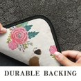 thumbnail image 6 of Saint Bernard Dog Breed and Flower Floral Door Rugs,Washable Non Slip Door Mats Indoor,Decorative Door Mats,Entry Mat Indoor for Entrance,Bedroom,Kitchen,Bathroom,30"x17", 6 of 6