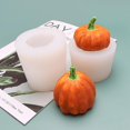 thumbnail image 4 of Lindo molde de silicona de calabaza 3d para hornear herramientas para hornear chocolate de Halloween, tipo B Feliz Sencillez, 4 of 5