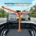 thumbnail image 5 of 1100 lb Electric Pickup Truck Crane with Electric Winch 3500 lb 12V, Folding Truck-Mounted Crane, Painted Steel Pickup Truck Jib Cranes Hoist 360° Swivel for Lifting Goods in Construction Factory, 5 of 9