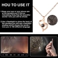 thumbnail image 5 of Rose Necklace Gift Set, Love Rose, I Love You Necklace Gift Set in 100 Languages, a Romantic Gift for her on Mother's Day, Valentine's Day, Anniversaries, and Birthdays, 5 of 13