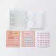 thumbnail image 3 of Aqestyerly Vertical Deposit Savings This Three-Hole Iron Clip Storage Album Pvc Loose-Leaf Book Small Card Book 2Pc Savings Clip Gift Cash Savings Notebook, 3 of 6