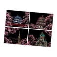 thumbnail image 2 of Juego de 4 piezas Strade Fareast Limited Papel para raspar 21 cm x 29 cm, 2 of 8