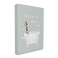 thumbnail image 4 of Stupell Industries Scrub-a-Dub Giraffe Tub Animals & Insects Painting Gallery Wrapped Canvas Art Print Wall Art, 36 x 48, 4 of 8