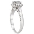 thumbnail image 3 of SZUL Women's 1 1/2 Carat TW Diamond Halo Engagement Ring in 14K White Gold (J-K, I2-I3), 3 of 4