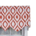 thumbnail image 2 of RLF Home Zamya Regal Window Treatment Valance 3" Rod Pocket 50" x 17" Tangerine, 2 of 2