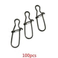 thumbnail image 3 of pitrice 100 Pcs Clips de Pêche en Acier Inoxydable Fastlock Clips Hameçons Connecteurs Accessoires de Pêche, Noir, Taille 1, 3 of 9