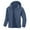 Blue, variant on Fnooota Mens Waterproof Jackets, Outdoor Casual Full Zip Lightweight Mens Raincoats Dark Gray Size S-3XL