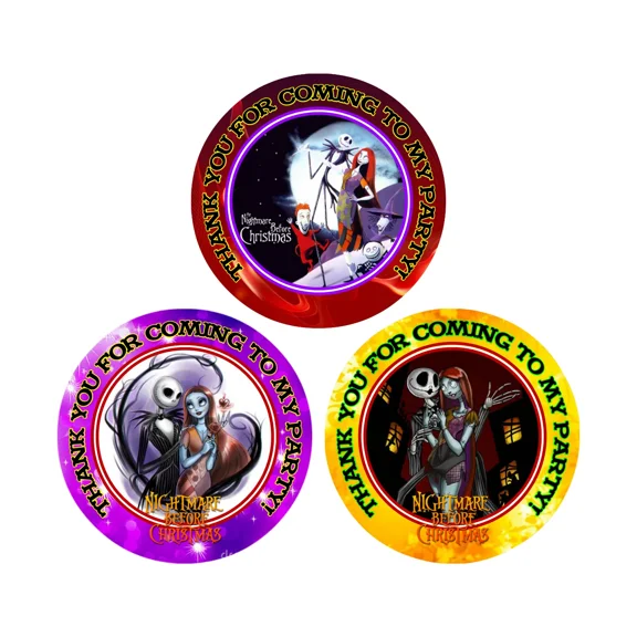 12 Christmas Holiday Party Favor Stickers (Bags Not Included) #2