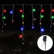 thumbnail image 1 of Luz carámbano solar 3+5 m×0.6 m verde oscuro 100 LED RGBY 8 funciones IP65, 1 of 1