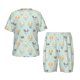 thumbnail image 1 of Fotbe Different Breeds of Dogs Pijama Estampada de 2 Piezas para Niños – Ropa de Dormir de Manga Corta Cómoda para Niños y Niñas, Camiseta y Shorts de Algodón-Small, 1 of 6