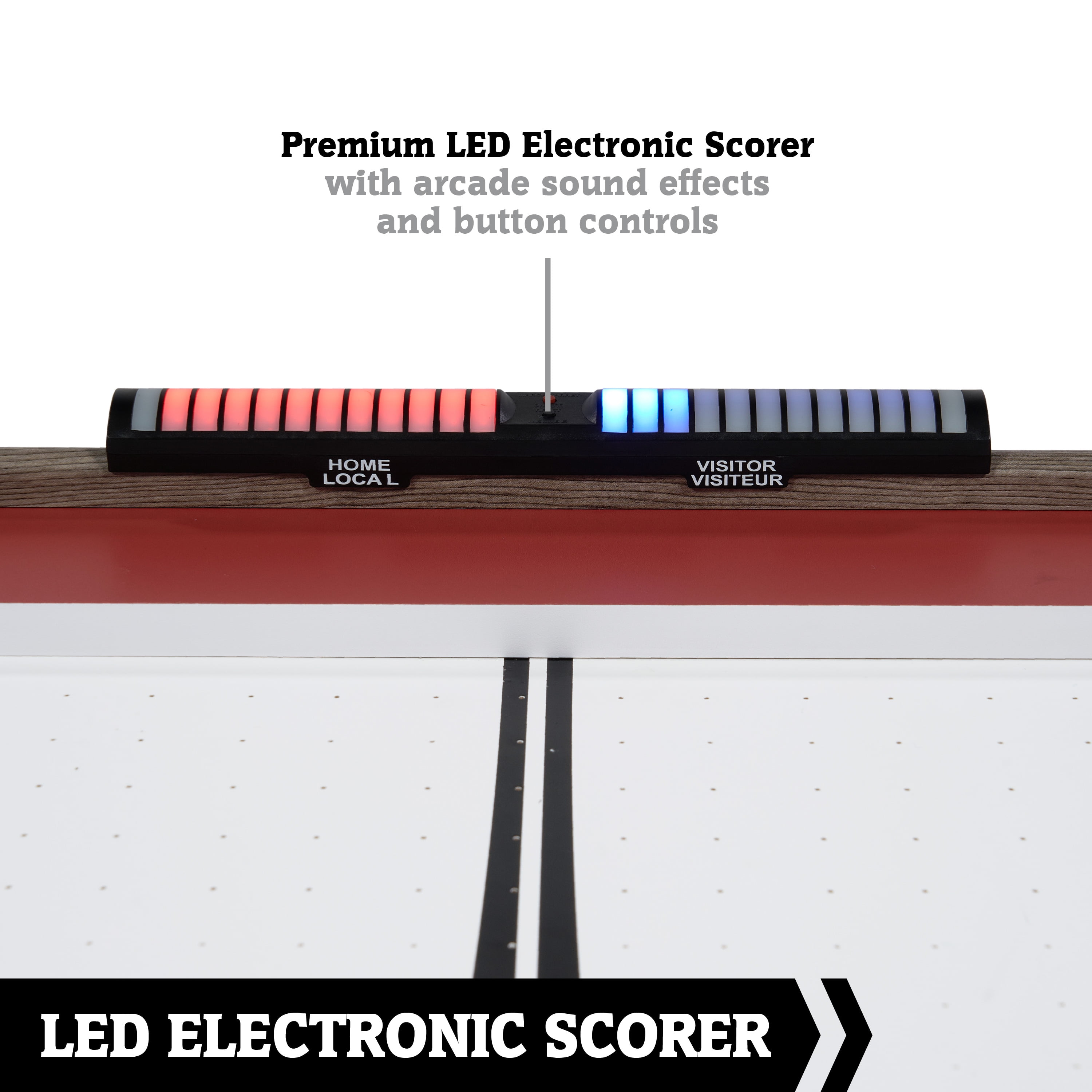 5.5 ft. Arcade Air Hockey Table and Tennis Top 2-in-1 with Accessories,by Hall of Games