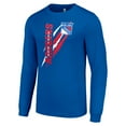 thumbnail image 2 of Men's Starter Royal New York Rangers Color Scratch Long-Sleeve T-Shirt, 2 of 3