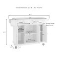 thumbnail image 7 of Crosley Furniture Wood/Solid Granite Kitchen Cart in White/Gray, 7 of 7