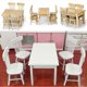 thumbnail image 2 of 5Pcs Dining Table Chair Model 1:12 Dollhouse Miniature Wooden Furniture Toy Set 26-27s, 2 of 4