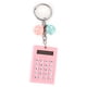 thumbnail image 3 of Mini calculadora portátil de bolsillo con forma de llavero y diseño de galletas (rosa), 3 of 14
