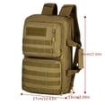 thumbnail image 2 of Men Tactical Military Nylon Backpack Zipper Rucksack Laptop Travel Shoulder Notebook Schoolbags, 2 of 5