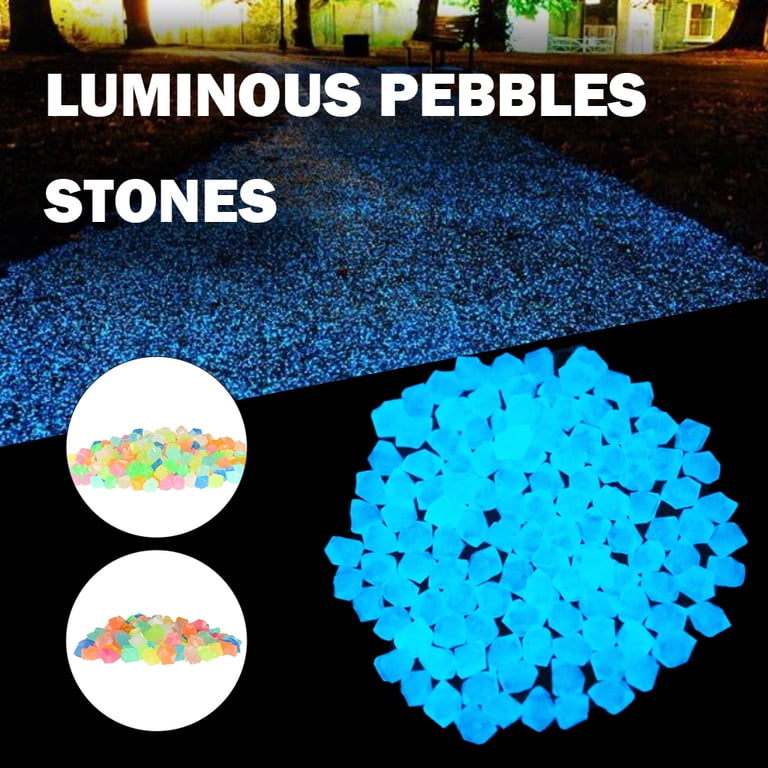 Glow In The Dark Gravel Luminous Glow Pink Stones For Garden Decor