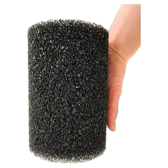 6 Pack X-Large Overflow Filter Box Intake Round Pre-Filter Foam Sponge 5.91" x 4.13" for Aquariums and Ponds (Coarse 25PPI)