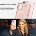 thumbnail image 2 of BENTOBEN iPhone 15 Plus Case Compatible with Mag-Safe, 6.7" Tpu Magnetic Car Mount Support, Anti-Fingerprint Shockproof Protective Cover for iPhone 15 Plus 6.7 inch, Pink, 2 of 7