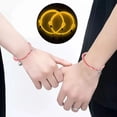 thumbnail image 1 of Valentine's Day Couple Bracelets Glow In The Dark Rope Vow Sea Braided Pair For Men And Women, 1 of 3