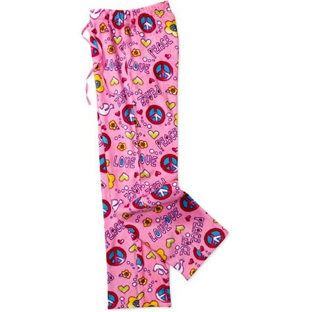 No Boundaries - Juniors Peace Fleece Pajama Pants