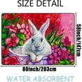thumbnail image 2 of SKYSONIC Lightweight Soft Area Rugs Bunny in The Garden Floor Mat for Kids Playing Room Hardwood Floor Living Room 72x48 inch Nursery Rugs, 2 of 6