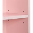 thumbnail image 5 of 8-Tier Media Tower Rack, CD DVD Slim Storage Cabinet with Adjustable Shelves, Tall Narrow Bookcase Display Bookshelf for Home Office, Multi-Functional Double-Decker Bookcase, Pink, 5 of 7