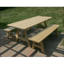 8' Treated Pine Traditional Picnic Table