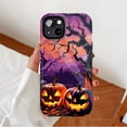thumbnail image 2 of Halloween - themed iPhone Case, Spooky Pumpkin and Web Design, for iPhone 11/12/13/14/15/16 (Pro Max/Plus) Enthusiasts, 2 of 9