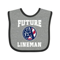 Inktastic Future Lineman Boys Baby Bib