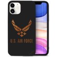 thumbnail image 1 of Case Yard Wooden Case for iPhone-11 Soft TPU Silicone cover Slim Fit Shockproof Wood Protective Phone Cover for Girls Boys Men and Women Supports Wireless Charging Air Force 1 Design, 1 of 7