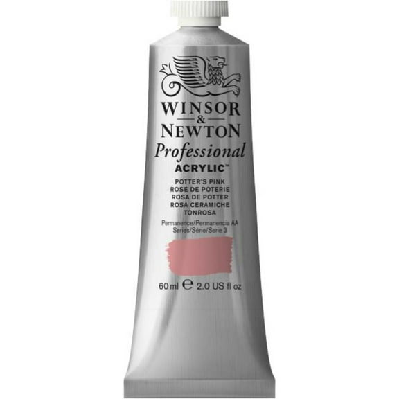 Winsor & Newton Artists' Acrylic Color, 60ml Tube, Potters Pink